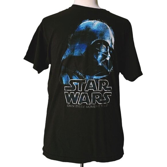 Star‎ Wars Own Every Moment 9.16.11 Darth Vader T-Shirt Adult XL Black Blue - Picture 1 of 6